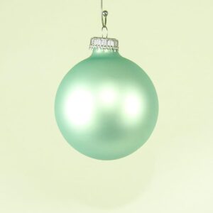 Silkematte babymint glas juletræskugler Ø 6.7 cm