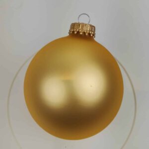 Guld chiffon juletræskugler Ø 6.7 cm