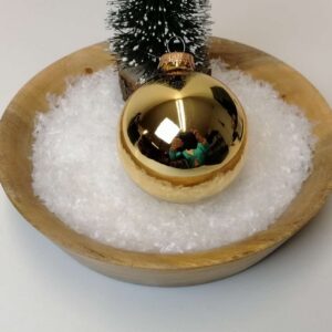 Guld højglans juletræskugler Ø 8 cm