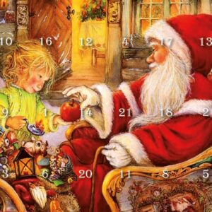 Julemandens julekalender med 24 låger