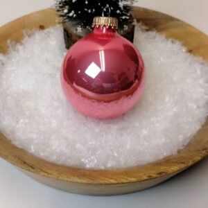 Rosa blank juletræskugle Ø 6.7 cm