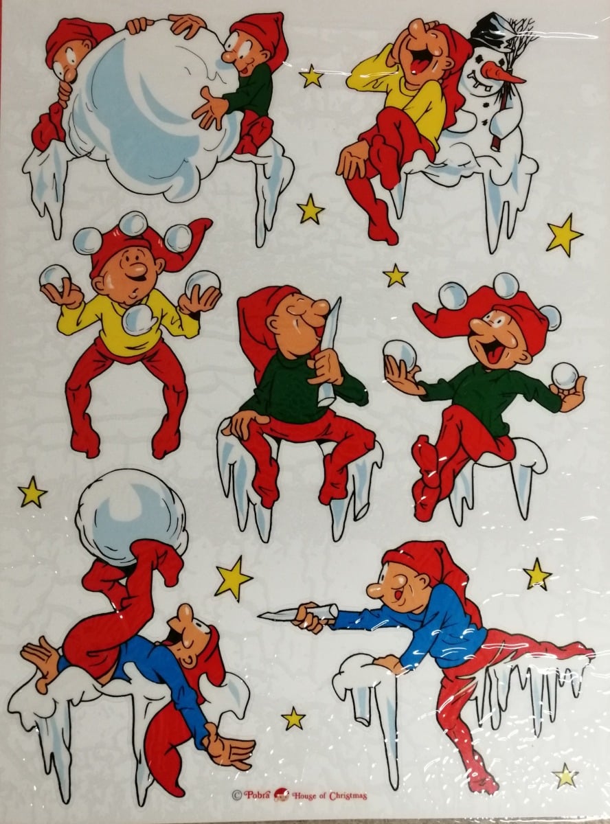 bramming_drillenisser_i_sneen_vindues_stickers.jpg Bramming drillenisser i sneen vindues stickers