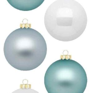 Nordic blålige juletræskugler Ø 6 cm 30 stk.