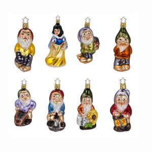 Snehvide og de syv små dværge glas juletræskugler