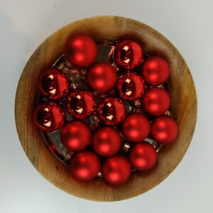 Røde juletræskugler Ø 4 cm 36 stk a