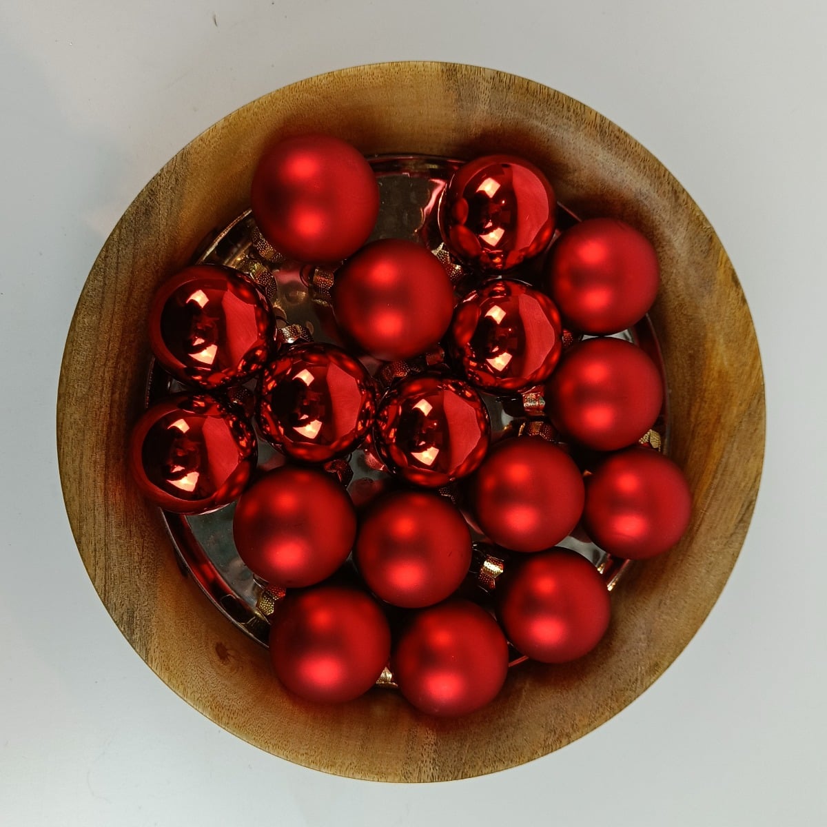 Røde juletræskugler Ø 4 cm 36 stk a