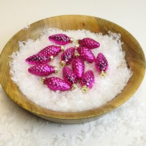 Pink juletræskogler