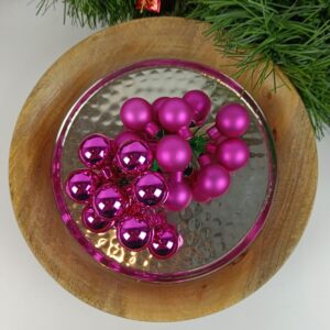 Sølv juletræskugler med tråd 144 stk