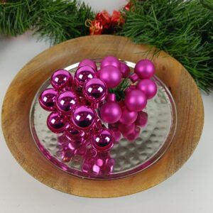 Sølv juletræskugler med tråd 144 stk a