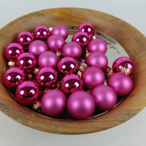 Pink juletræskugler Ø 3 cm b