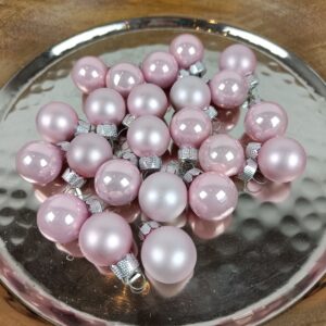 Rosa juletræskugler Ø 2.5 cm a