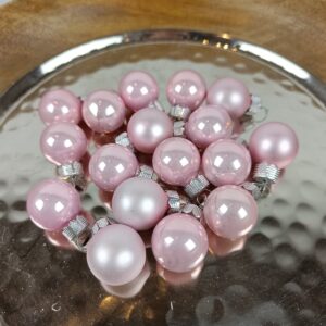 Rosa juletræskugler Ø 2.5 cm b