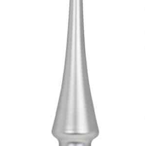 Spir juletræstop sølv med dobbelt stjerner 30 cm