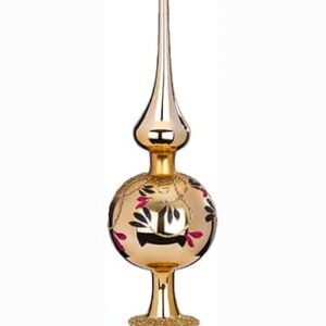 Guld spir med guld grene 25 cm