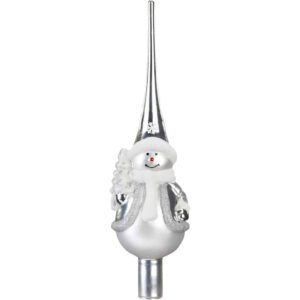 Sølv snemand spir 28 cm