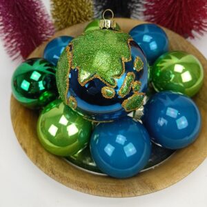 Verden juletræskugle 8 cm a