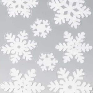 Hvide snefnug vindue stickers