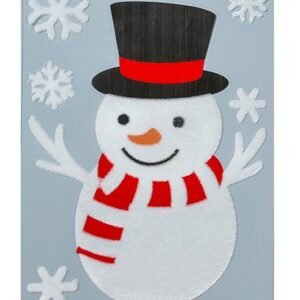 Vindue vinyl stickers snemand med hat