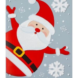 Vindue vinyl stickers glad julemand