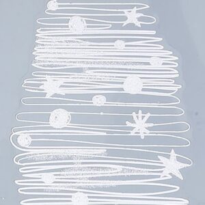 Vindue vinyl stickers juletræ