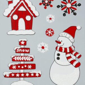 Vindue vinyl stickers julelandskab