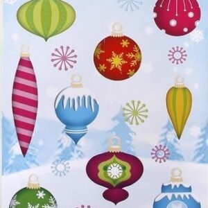 Vindue stickers med kulørte kugler