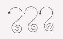 Sølvkroge til juletræskugler