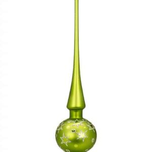 Lime juletræspir med stjerner 30 cm