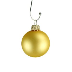 Guld silkematte juletræskugler Ø 4 cm