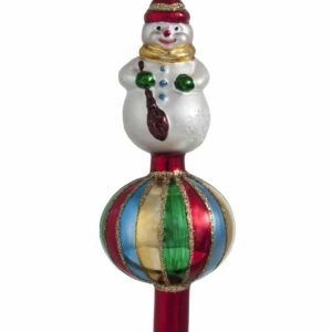 Snemand spir - top til juletræet 13 cm