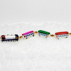 Tog med 4 vogne eksklusiv juletræskugler 30 cm