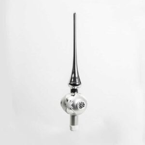 Juletræspir sølv med reflektor 35 cm