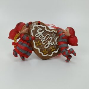 Babynisser med stort honningkage hjerte