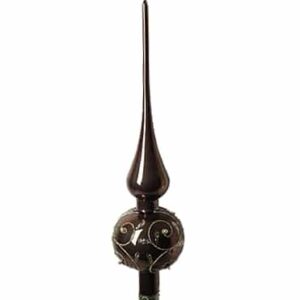 Kobber spir til juletræet med guld 30 cm