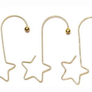 Kroge med stjerne til juletræskugler guld