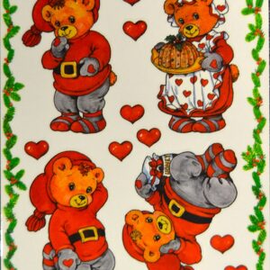 Deko stickers skønne Julebamser bager