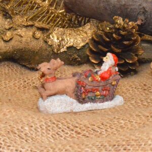 Julemand med Rensdyr og kane