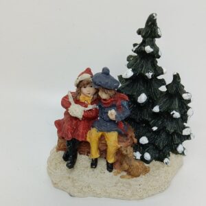 Peters jul serie børn på bænk