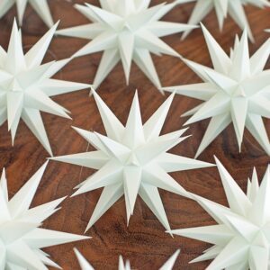 Hvid Christiansfelder - Herrnhuter stjernekæde a