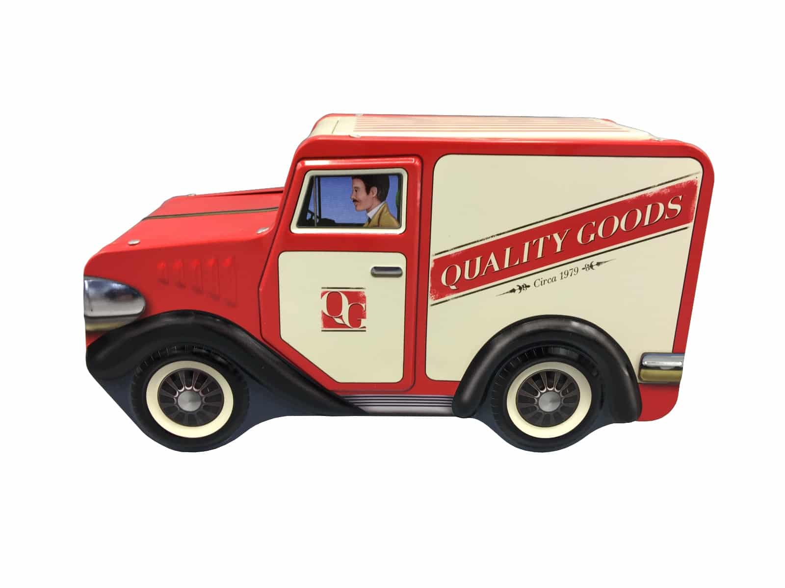 retro_gammeldags_varebil_i_r_d_og_beige_kaged_se.jpg Kagedåse retro lastbil