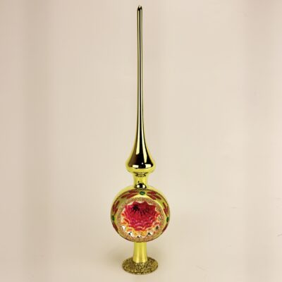 Spir med reflektor limefarvet 33 cm