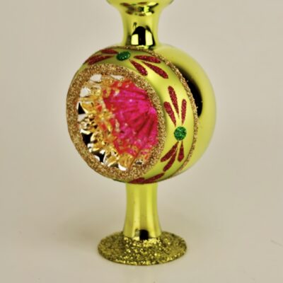 Spir med reflektor limefarvet 33 cm a