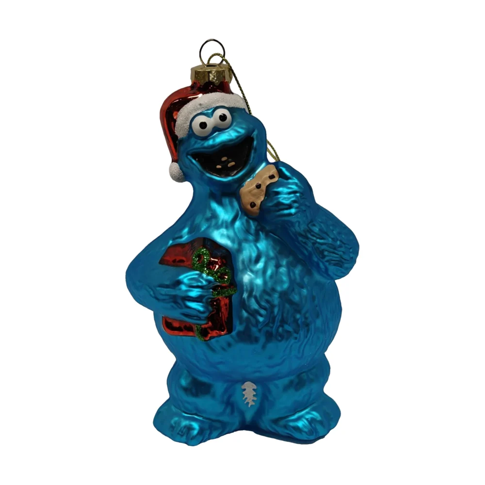 Sesamstrasse Krümmelmonster juletræskugle 16 cm Sesamstrasse Krümmelmonster juletræskugle 16 cm