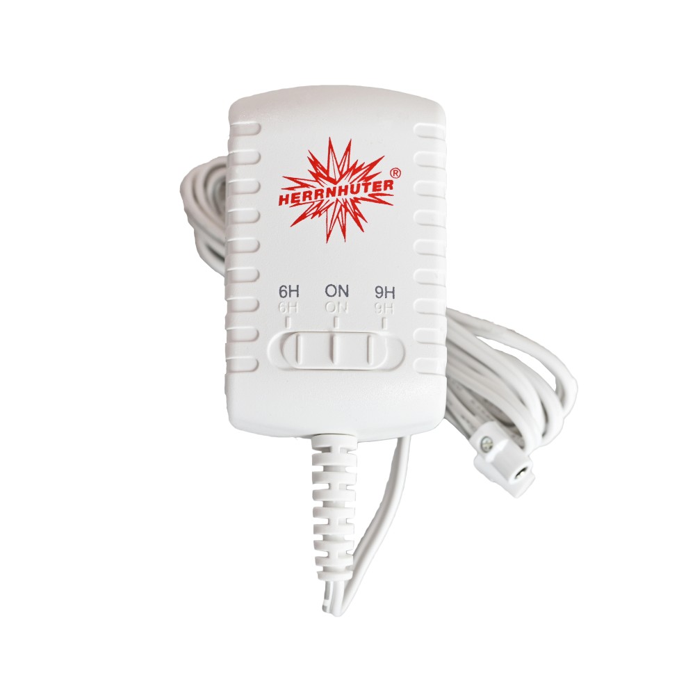 Adapter med timer til 8 og 13 cm stjerner Adapter med timer til 8 og 13 cm stjerner
