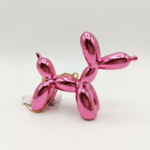 Ballon hund juletræskugle pink