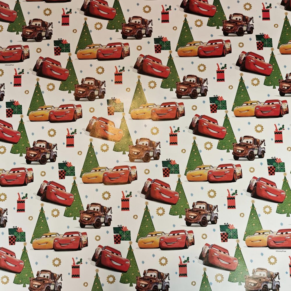 Disney gavepapir med Cars Disney gavepapir med Cars