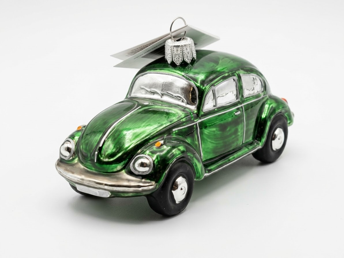 Grøn VW folkevogn licens juletræs kugle a Grøn VW folkevogn licens juletræs kugle a