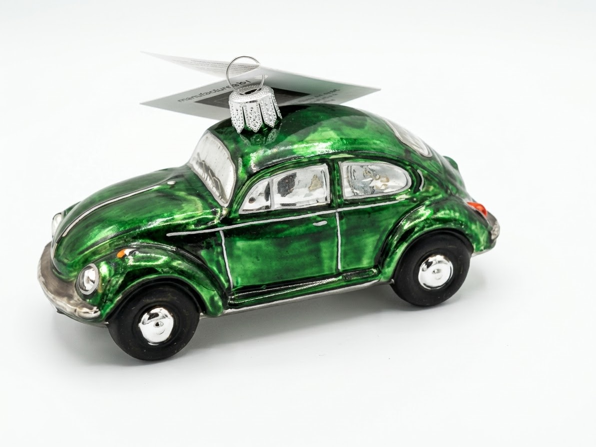 Grøn VW folkevogn licens juletræs kugle Grøn VW folkevogn licens juletræs kugle