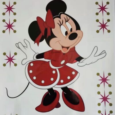 Minnie Mouse vindues stickers A3